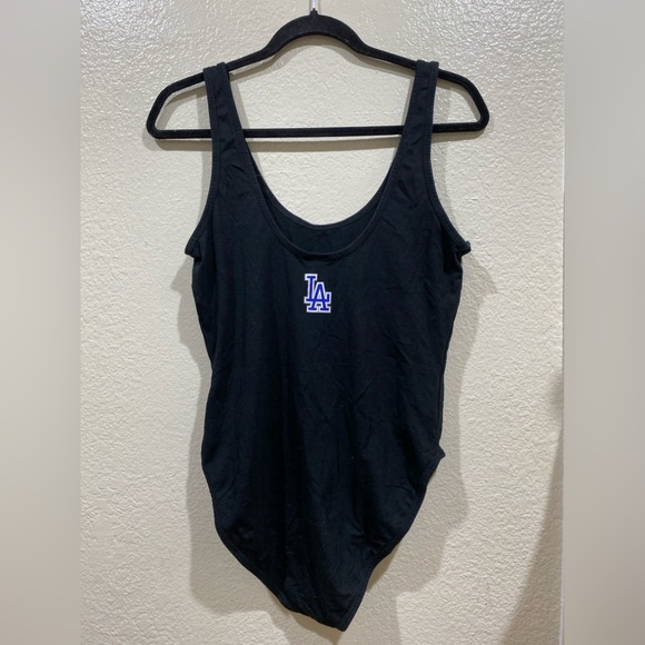 PINK Victoria's Secret Los Angeles Dodgers Boys in blue black bodysuit - Picture 2 of 3